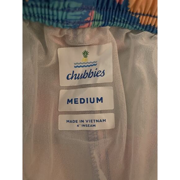 Chubbies Plant Be Tamed Floral Trunks Shorts Mens Medium 4‎ Inch Inseam - Picture 7 of 7